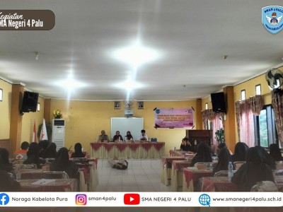 Pemilihan dan Pengukuhan Ketua dan Wakil Ketua PMR SMAN 4 Palu Periode 2024-2025.