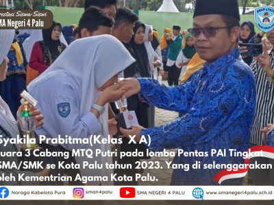 PRESTASI SYAKILA PRABITMA KELAS X A