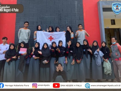 Pemilihan dan Pengukuhan Ketua dan Wakil Ketua PMR SMAN 4 Palu Periode 2024-2025.